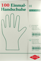 HANDSCHUHE Einmal Damen Polyäthylen