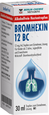 BROMHEXIN 12 BC Tropfen zum Einnehmen