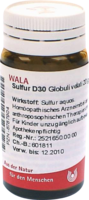 SULFUR D 30 Globuli