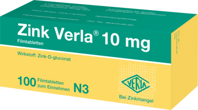 ZINK VERLA 10 mg Filmtabletten