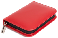 TASCHENAPOTHEKE 32er Rindleder mini 1,5 g Gl.rot