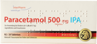 PARACETAMOL 500 mg IPA Tabletten