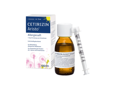 CETIRIZIN Aristo Allergiesaft 1 mg/ml Lsg.z.Einn.