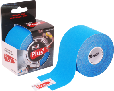 NASARA Plus Kinesiologie Tape 5 cmx5 m blau