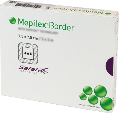 MEPILEX Border Schaumverband 7,5x7,5 cm